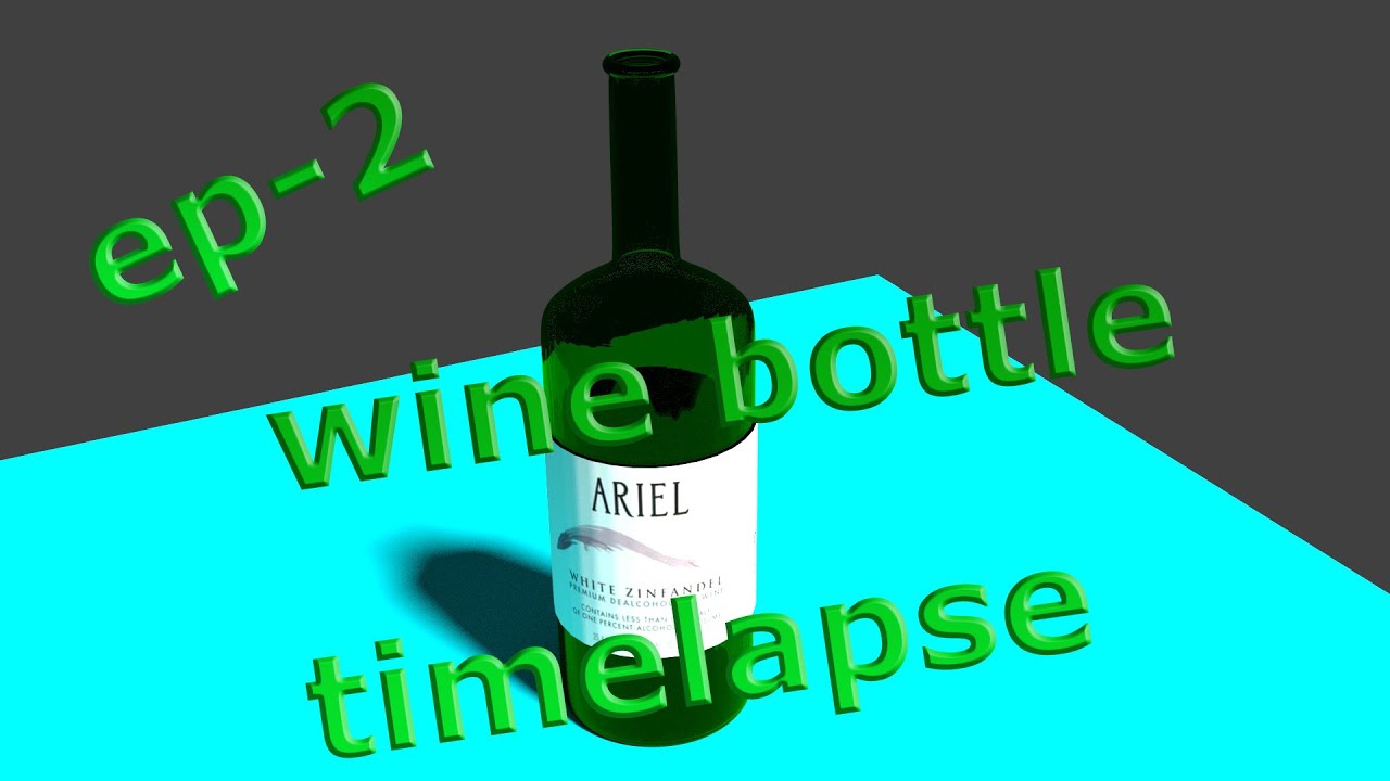 blender timelapse (wine bottle) YouTube