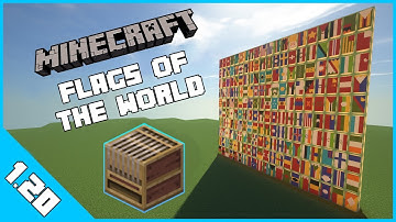 All Country Flags in Minecraft Using Loom in 1.14 - 1.21
