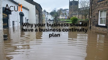 Why your business should have a business continuity plan