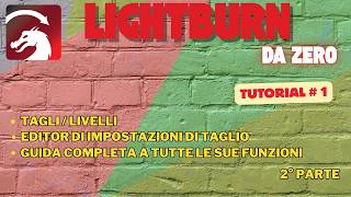 Lightburn da zero Taglio Perfetto | Guida Completa Tagli/Livelli e Settings Seconda Parte