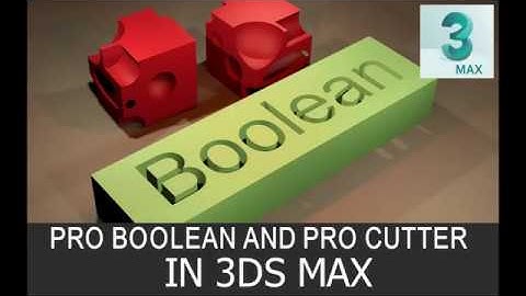 3ds max tutorial for ProBoolean and ProCutter