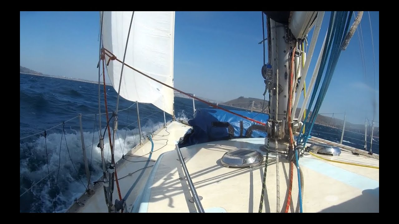 Exciting sailing in force 7 gusting to 8