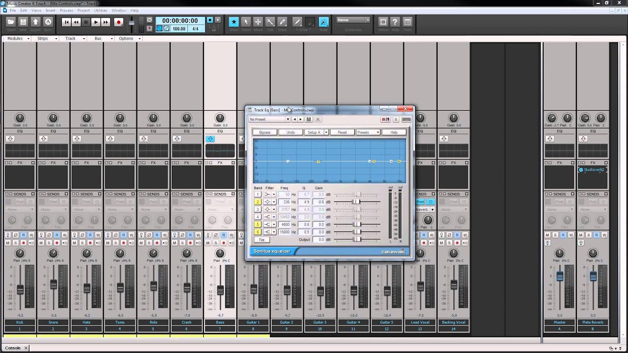 Music Creator 6 Touch: Basic Controls, EQ, FX, & Sends