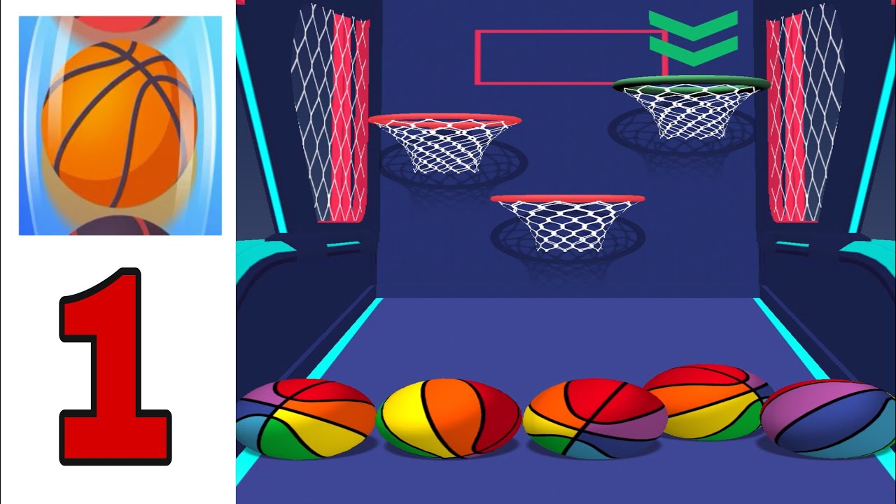 Basketball Roll Gameplay Walkthrough Part 1 (iOS, Android) YouTube
