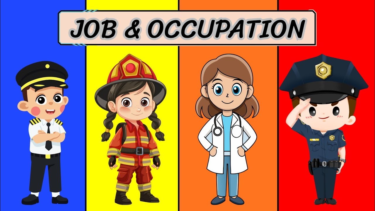 Профессии и занятия для детей | Веселое изучение английской лексики | Время для маленьких учеников