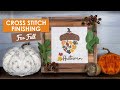 Fall Inspired Cross Stitch Finish - How to Display it as Home Decor!