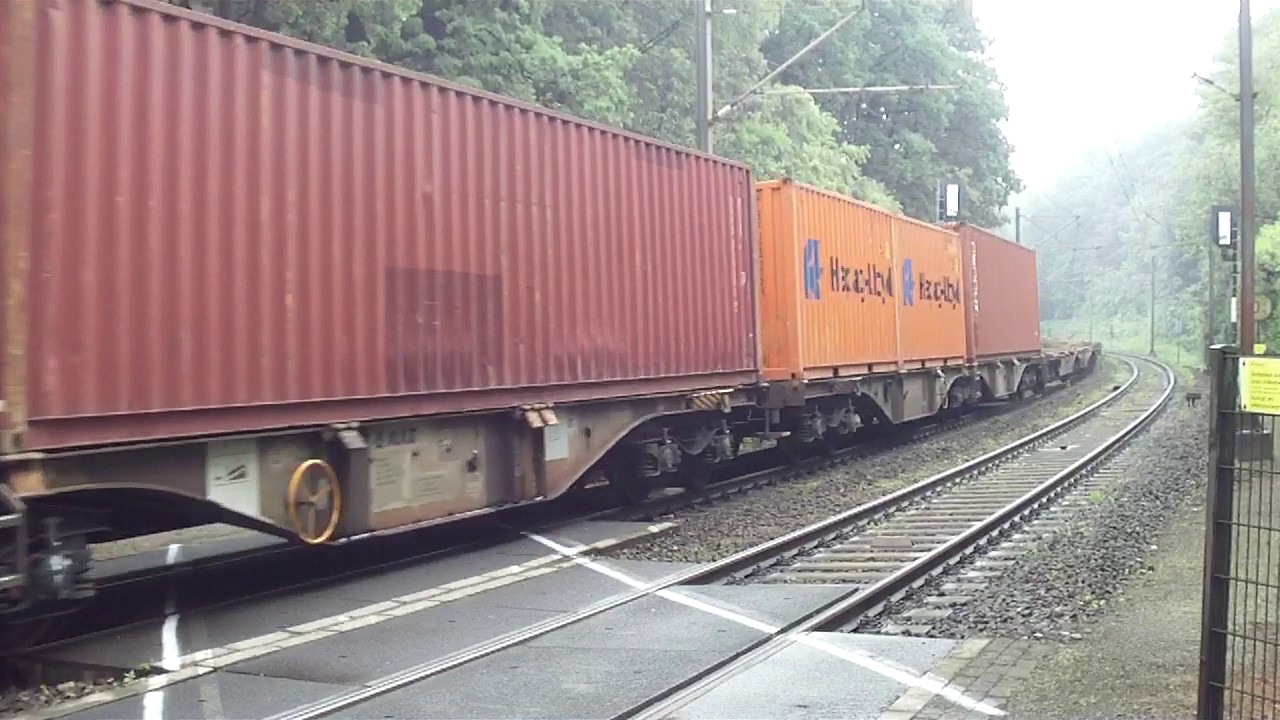 Seldom , Rare Train Consist : Traxx Loco on the End of the Freight Train!