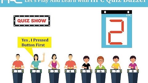 HPC 8 USER QUIZ BUZZER SYSTEM WITH 4 INCH DISPLAY MODEL: HPC203