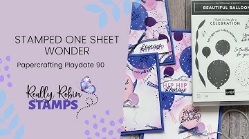 "Breaking In" a New Bundle & Stamped One Sheet Wonder | Papercrafting Playdate 90