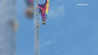 Both occupants rescued after hot air balloon crashes into Longview radio tower