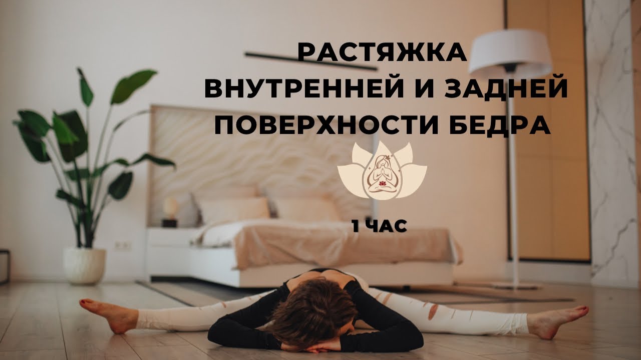 Растяжка внутренней и задней поверхности бедра. Упавишта Конасана ...