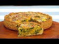 Tarta de vegetales con masa de quínoa