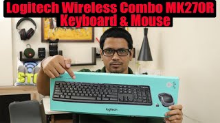 Hindi || Logitech Wireless Combo MK270R👍 | Unboxing & Review | Keyboard & Mouse