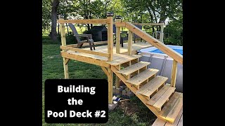 Building Pool Deck #2  DIY  'Simple & Easy”