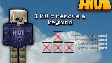 Hive Skywars but every kill, I remove a keybind