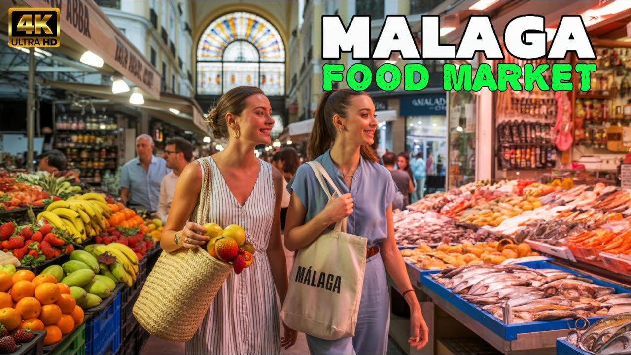 Málaga, Spain: Street Food, Tapas & Local Vibes at the Food Market - [4K]