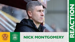 Motherwell 1 Hibernian 1 | Nick Montgomery's Reaction | cinch Premiership