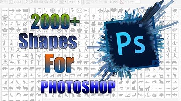 Photoshop Shapes.How to download and install shapes for Photoshop for all version.