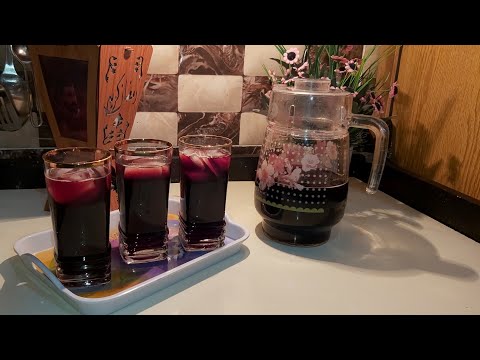 طريقه عمل العناب البارد الكركديه لفطار رمضان رمضان كريم