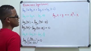 Ecuaciones logaritmicas - Ejercicio 1