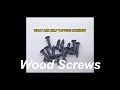 What is a self tapping screw wood screws