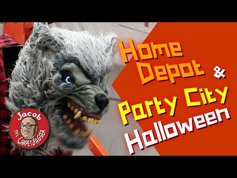 Home Depot and Party City Halloween Decorations