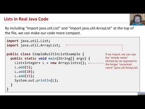 Part 1   Lists and Sets in Java