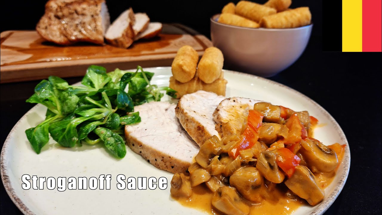 Строганов: сливочный соус с паприкой и каплей водки!