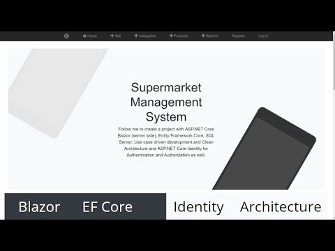 Full C# Project: Supermarket Management System | ASP.NET Core Blazor, EF Core, SQL Server, Identity