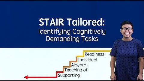 Identifying Cognitively Demanding Tasks ‖ Accessible Math ‖ K-12 Math ‖ Project STAIR