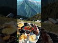 Mountain Breakfast with Stunning Views 🏔️☕ | Nature Morning Vibes