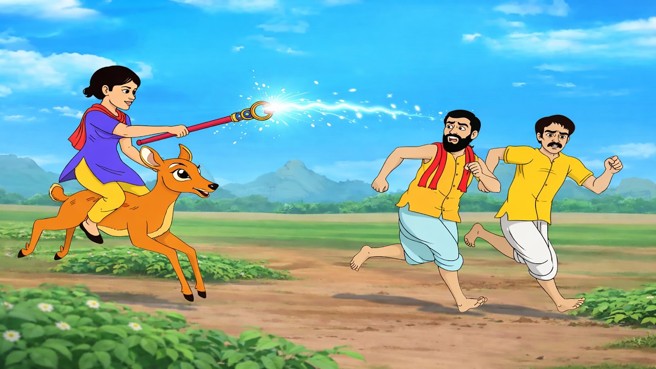 আন্ধ মেয়ের জাদুর লাঠি,Bengali MoralStorie Cartoon। Bangla Golpo। Thakumar Jhuli। Dadar Golpo