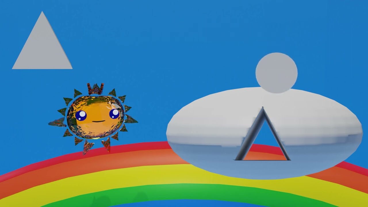 learning to play with shapes: square, circle - Day and Night - Episode 2 - Sun and Moon - cartoon