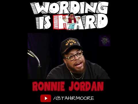 Wording is Hard Highlights - Ronnie Jordan