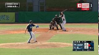 1070518 Lamigo二軍VS統一二軍 蔡奕玄 2下 中間方向平飛安打,一分打點