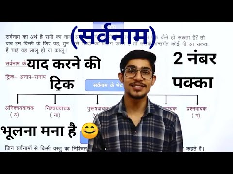 वीडियो: सर्वनाम वाक्य का कौन सा सदस्य हो सकता है?