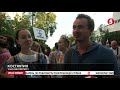 Акція протесту під посольством Білорусі у Києві: люди вимагають пояснень від посла
