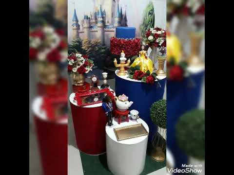 Tema A bela é a Fera com painel de tema funcional.