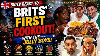 Brits Experience Their First American Cookout with the Jolly Boys | BRITS REACT