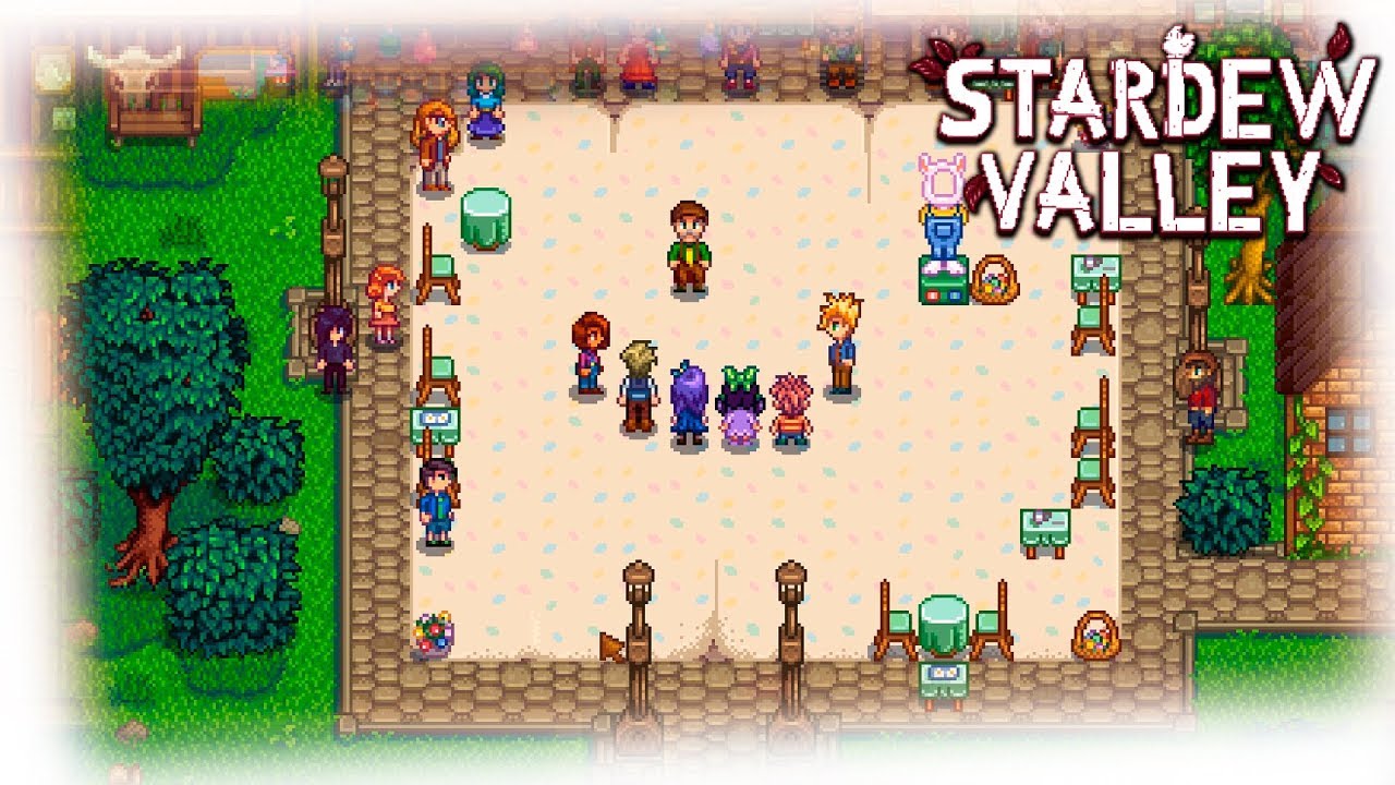 Карта яичного фестиваля stardew valley