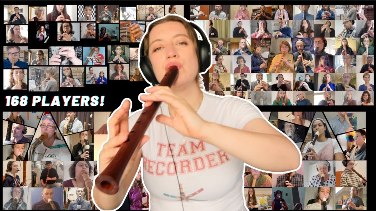 Team Recorder Virtual Orchestra performs 'Pase el agoa'!