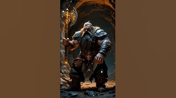 Meet the Epic Dwarf Warrior: Power, Majesty, Axe & Armor! a fantasy #dwarves #fantasy #shorts #ai