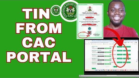 HOW TO GENERATE TIN NUMBER FROM CAC | TIN FROM CAC PORTAL | HOW TO GENERATE TIN NUMBER FROM CAC