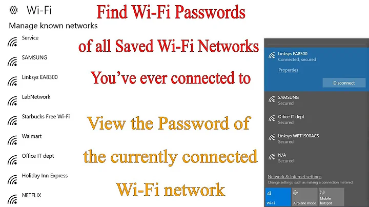 How to Find Wi-Fi Passwords of the Current and All Previously Connected Wi-Fi Networks