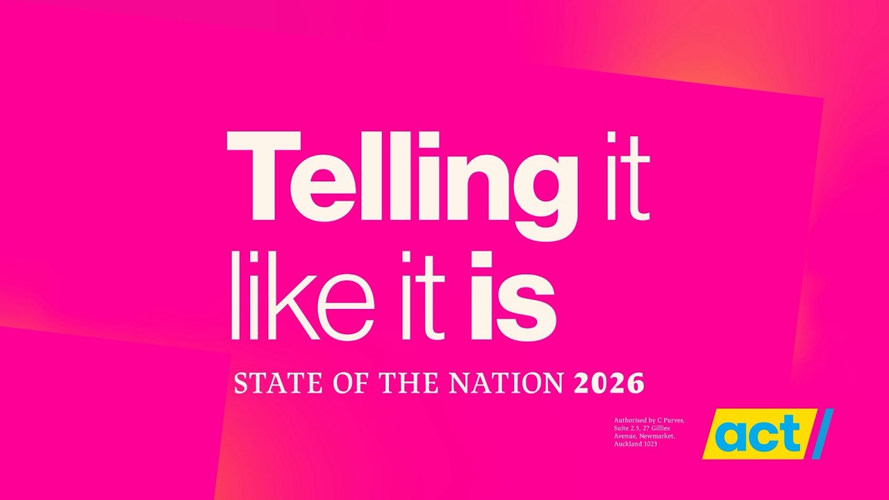 David Seymour: State of the Nation 2026 | Telling it like it is.