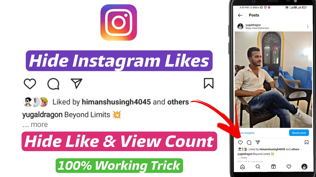 How to Hide Likes on Instagram Posts | Instagram Likes kaise hide kare ...