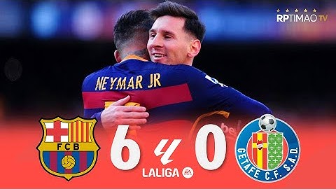 Barcelona 6 x 0 Getafe ● La Liga 15/16 Extended Goals & Highlights ᴴᴰ
