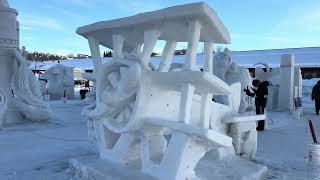 Alaska Snow Sculpture Championship #anchorage #alaska #winter #downtown