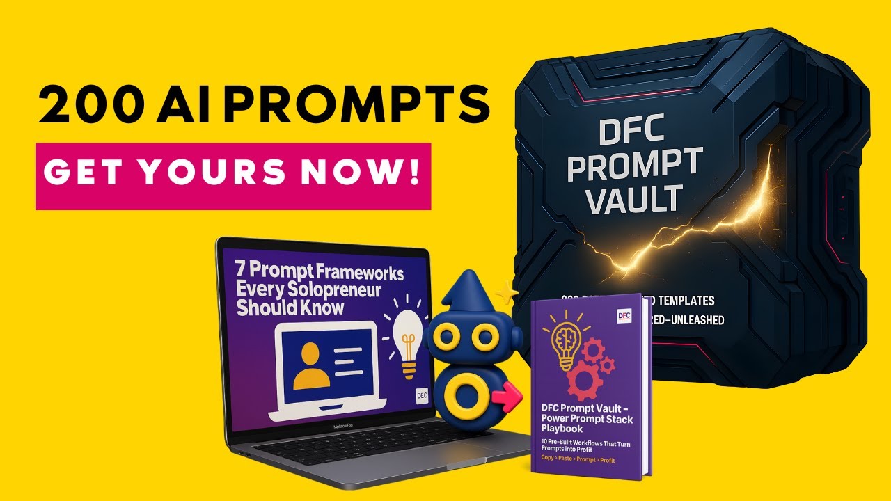 Stop Wasting Time on AI Prompts! I Built a Solution (DFC Prompt Vault)