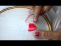 Strawberry stitch hand embroidery